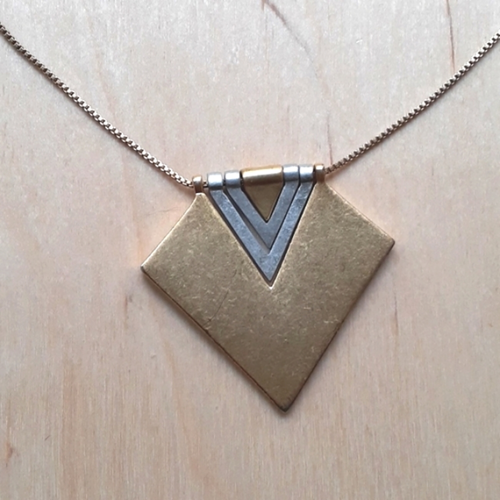 Madewell adjustable gold and silver necklace